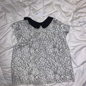 black and white blouse